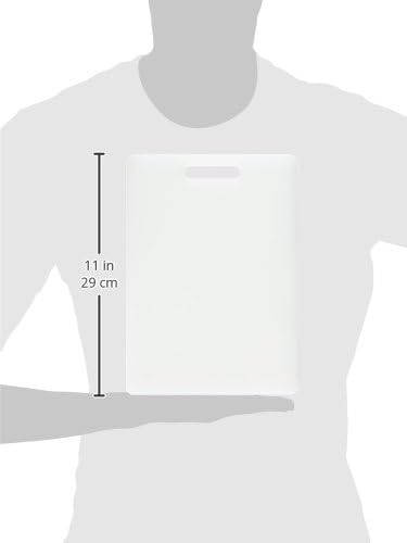 GoodCook Everyday Solid Polyethylene Cutting Board, 8 x 11-Inch, Non-Porous Plastic, White