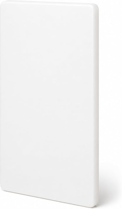 Winco 6" x 10" White Heavy-Duty Plastic Cutting Board