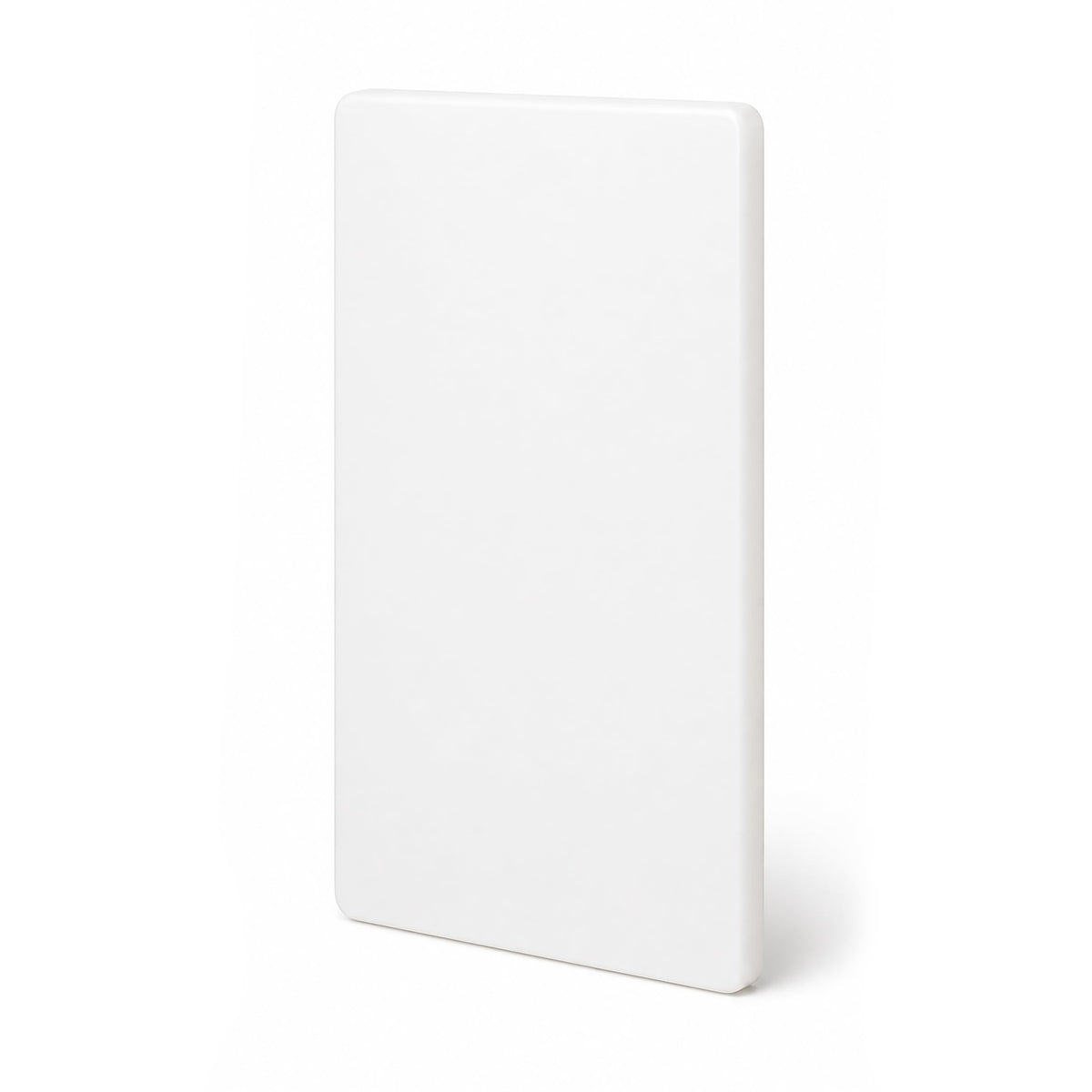 Winco 6" x 10" White Heavy-Duty Plastic Cutting Board