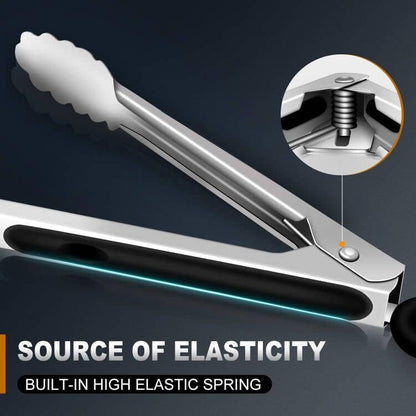 Tongs For Cooking Up to 600 °F Metal Kitchen Tongs 3PCS 7,9,12 Inch