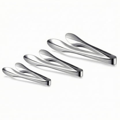 2 Pack Silver Polished Serving Tongs 9 Inch,12 Inch