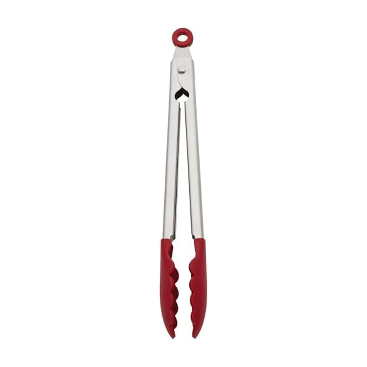 KitchenAid Gourmet Stainless Steel Serving Tongs with Hang Hook and Secure Closing Lock, 9 Inch, Stainless Steel