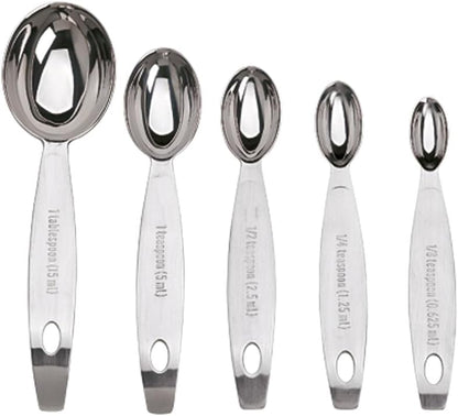 Cuisipro Stainless Steel Measuring Spoon Set Silver, Standard