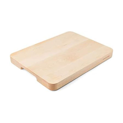 KitchenAid Classic Rubberwood Cutting Board with Perimeter Trench, Reversible Chopping Board, 8-inch x 10-Inch, Natural
