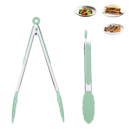 7 Inch Silicone Kitchen Tongs,Heat Resistant Cooking Utensils