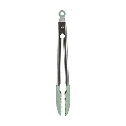 KitchenAid Gourmet Stainless Steel Serving Tongs with Hang Hook and Secure Closing Lock, 9 Inch, Stainless Steel