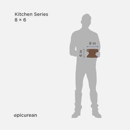 Epicurean Kitchen Series Cutting Board, 8" × 6", Nutmeg, 3.2 Pounds