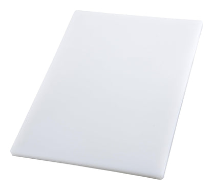 Winco 6" x 10" White Heavy-Duty Plastic Cutting Board