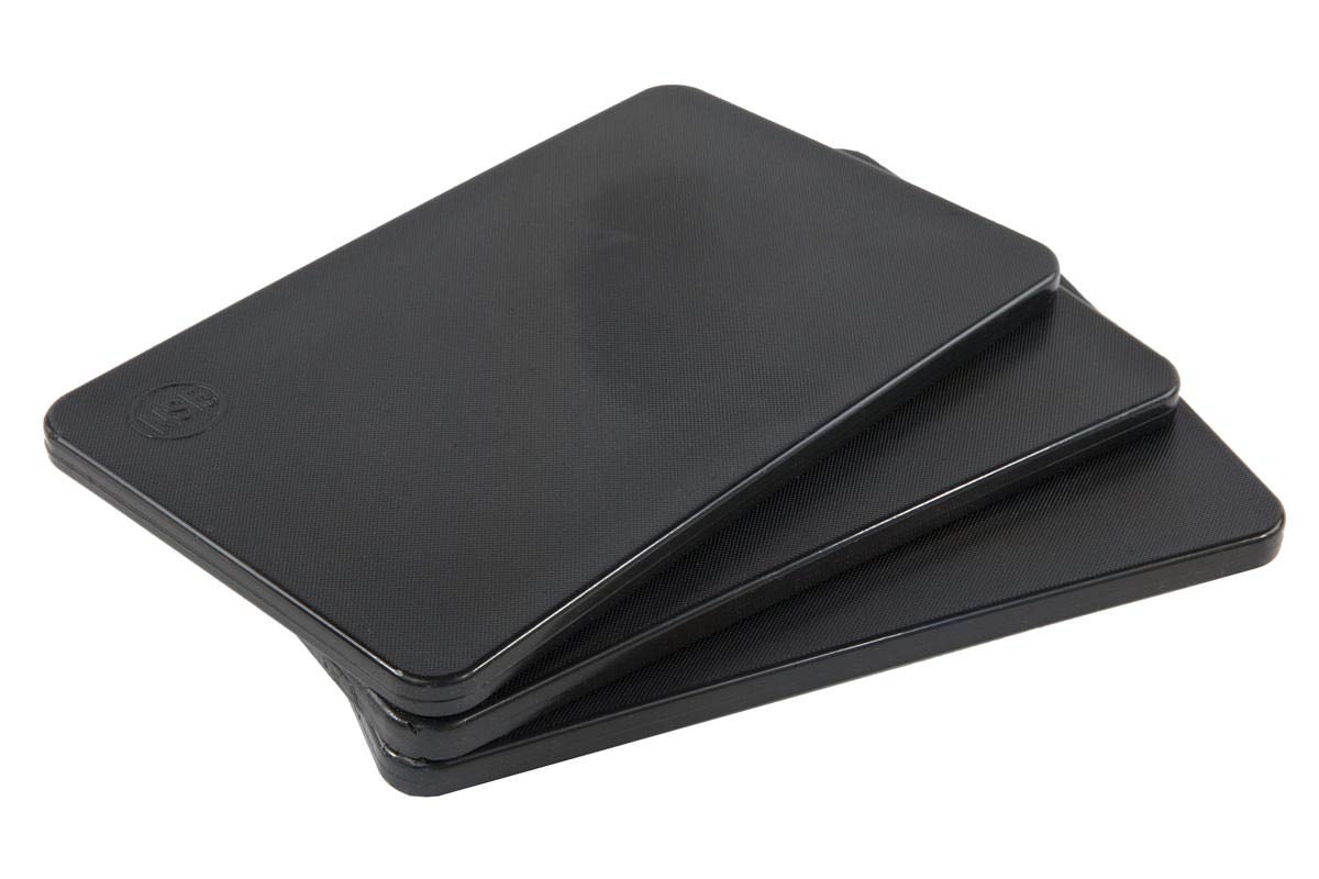 10x6 Inch Small Cutting Board and Bar Board, Black Plastic for Restaurants