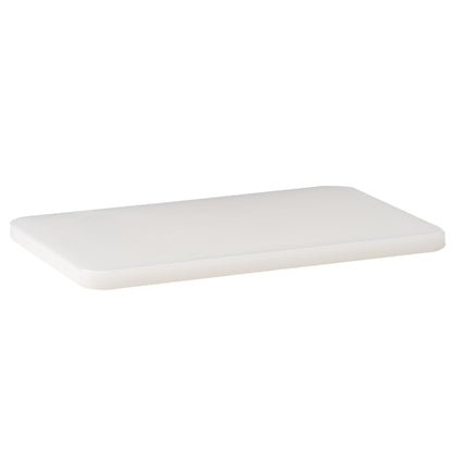 Winco 6" x 10" White Heavy-Duty Plastic Cutting Board