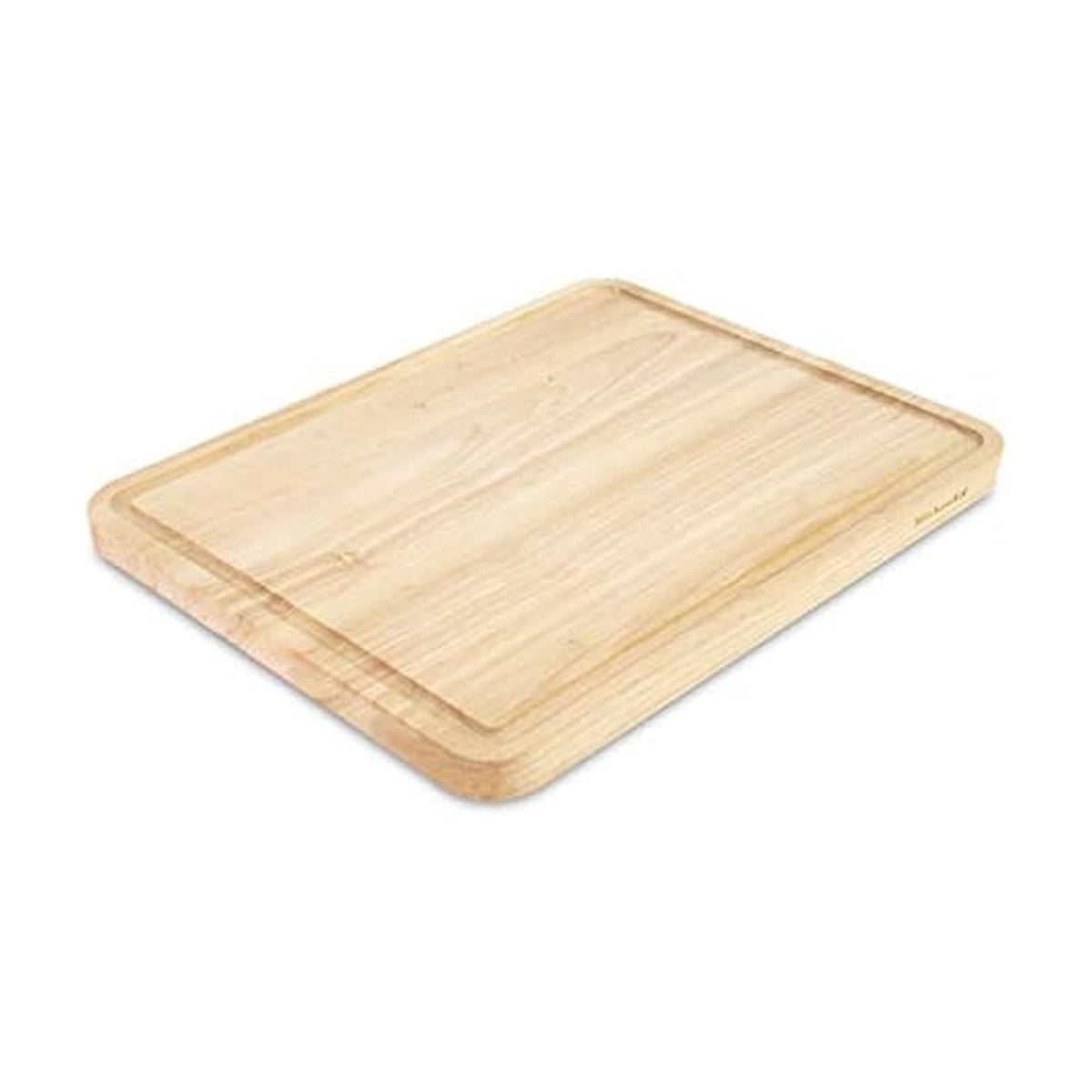 KitchenAid Classic Rubberwood Cutting Board with Perimeter Trench, Reversible Chopping Board, 8-inch x 10-Inch, Natural