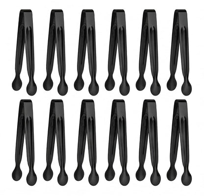 Small Serving Tongs,Ice Tongs,Sugar Tongs,Kitchen Tiny Tongs for Appetizers,12 PCS(6 Inch)