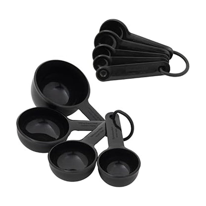 KitchenAid Universal Easy To Read Measuring Cup and Spoon Set with Soft Grip Handle for Maximum Control, Hang Hole and Nesting For Easy Storage, Dishwasher Safe, 9 Piece, Pistachio