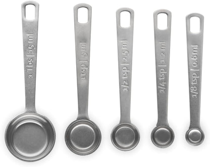 Le Creuset Stainless Steel Measuring Spoons, Set of 5