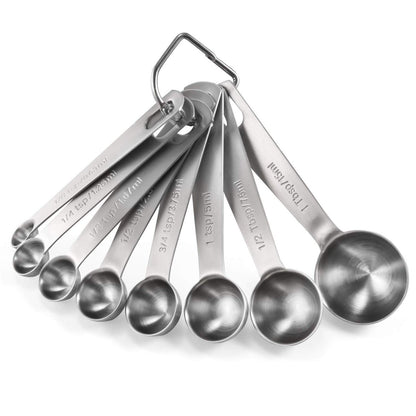 U-Taste 18/8 Stainless Steel Measuring Spoons Set of 9, Teaspoon Tablespoon