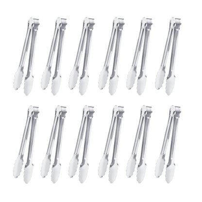 6 Pack Serving Tongs Kitchen Tongs, Buffet Tongs, Stainless Steel Food Tong Serving Tong, small tongs