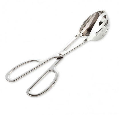 KEBE 2-PACK Serving Tongs for Cooking Buffet Party Catering, Thickening Food Serving Cake Bread Kitchen Salad Tongs, Stainless Steel