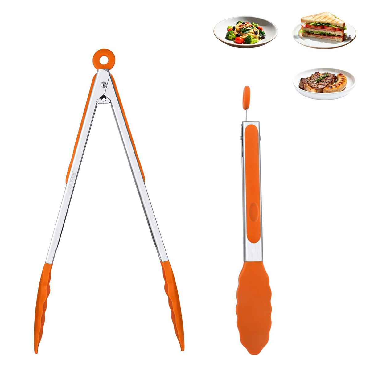 7 Inch Silicone Kitchen Tongs,Heat Resistant Cooking Utensils
