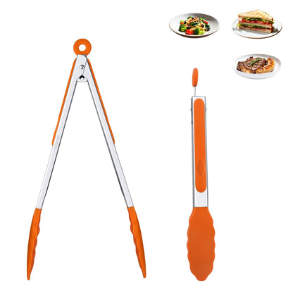 7 Inch Silicone Kitchen Tongs,Heat Resistant Cooking Utensils