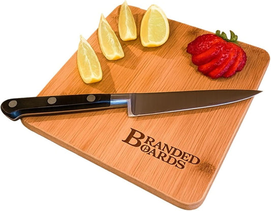 Small Mini All Natural Bamboo Cutting Board, Great for Apartments RV's Home Bar Charcuterie Backpacking Camping Bushcraft Dorm Rooms Picnics & Entertaining (1 Pack)