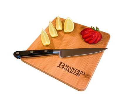 Small Mini All Natural Bamboo Cutting Board, Great for Apartments RV's Home Bar Charcuterie Backpacking Camping Bushcraft Dorm Rooms Picnics & Entertaining (1 Pack)