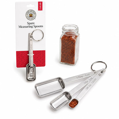 King Arthur Baking Company Spice Measuring Spoons, 18/8 Stainless Steel, 7-Piece Set, Precision Measures, For Baking And Cooking