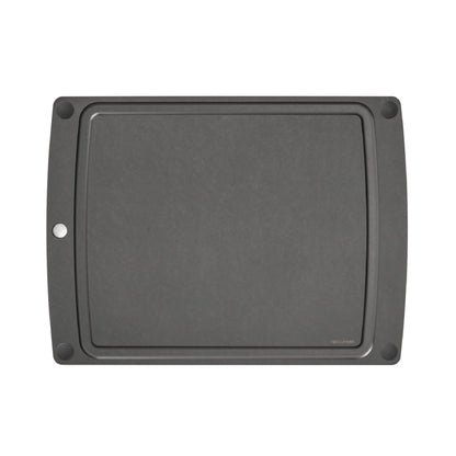 Epicurean All-In-One Cutting Board with Non-Slip Feet and Juice Groove, 14.5" × 11.25", Natural/Black