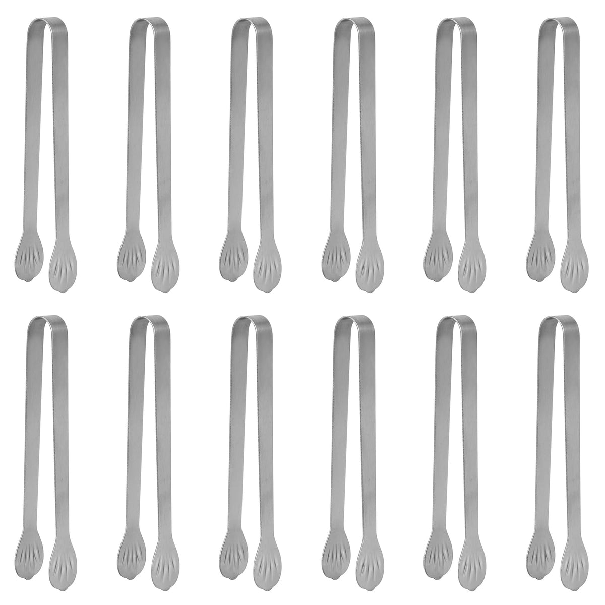 Serving Tong Kitchen Tongs,Buffet Tongs, Stainless Steel Food Tong Serving Tong,small tongs 6 Pack (7 Inch)