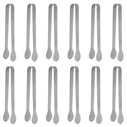 Serving Tong Kitchen Tongs,Buffet Tongs, Stainless Steel Food Tong Serving Tong,small tongs 6 Pack (7 Inch)