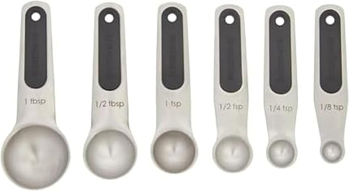 Farberware Professional Stainless SteelMeasuring Spoons Precision and Ease in Every Scoop, Features Magnetic Handles for Easy Storage, Dishwasher Safe