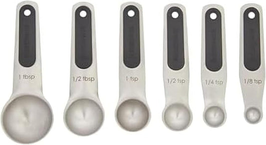 Farberware Professional Stainless SteelMeasuring Spoons Precision and Ease in Every Scoop, Features Magnetic Handles for Easy Storage, Dishwasher Safe
