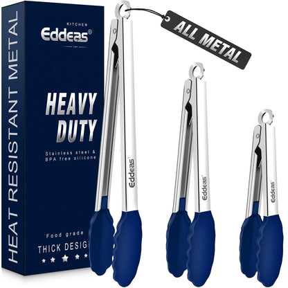 Metal Tongs For Cooking Up To 600°F Kitchen Tongs 2PCS - 9", 12 inch
