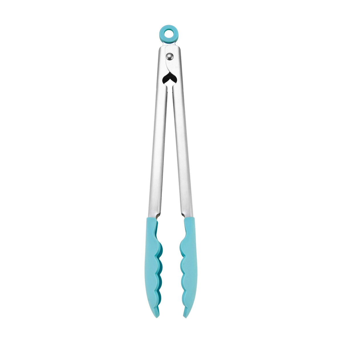 KitchenAid Gourmet Stainless Steel Serving Tongs with Hang Hook and Secure Closing Lock, 9 Inch, Stainless Steel