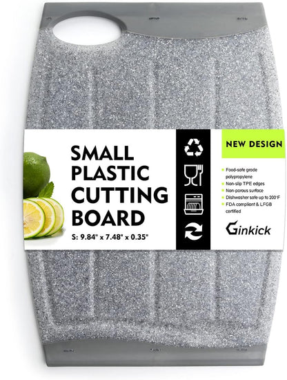 7.48" Small Plastic Cutting Board for Small Kitchen Task (Grey)