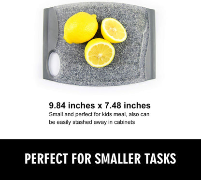 7.48" Small Plastic Cutting Board for Small Kitchen Task (Grey)
