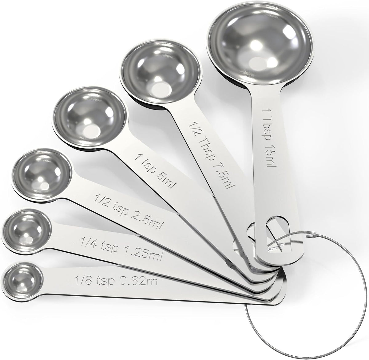 TILUCK Stainless Steel Measuring Cups & Spoons Set,Coffee Scoop Spoon