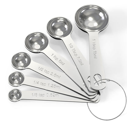 TILUCK Stainless Steel Measuring Cups & Spoons Set,Coffee Scoop Spoon