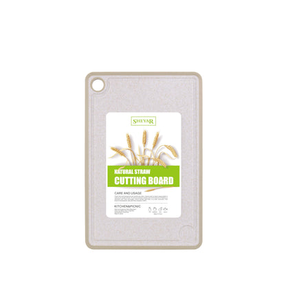 Cutting Board for Kitchen, Wheat Straw Fiber Cutting Board, Dish Washer Safe, w/Juice Grooves for Meat, Veggies, Easy Grip Handle, Non-slip Surface Eco-friendly Serveware Accessories （10‘x6.3’）