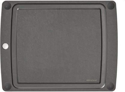 Epicurean All-In-One Cutting Board with Non-Slip Feet and Juice Groove, 10" × 7", Natural/Black