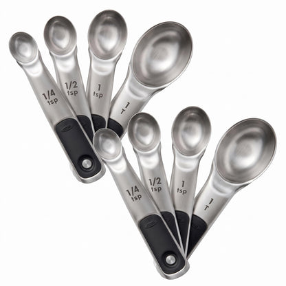 OXO Good Grips 4 Piece Stainless Steel Measuring Spoons with Magnetic Snaps