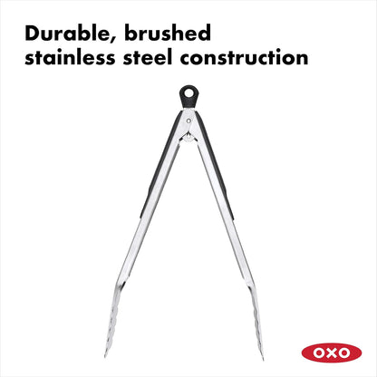 OXO Good Grips Stainless Steel Locking Tongs for Cooking,12in
