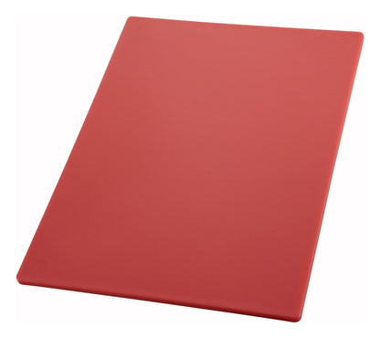 Winco 6" x 10" White Heavy-Duty Plastic Cutting Board
