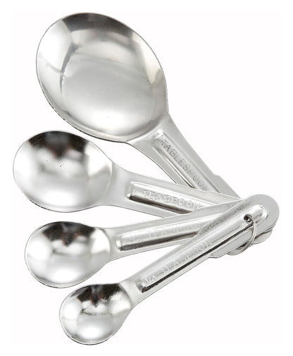 Winco Stainless Steel Measuring Spoons, Set, 4-Piece