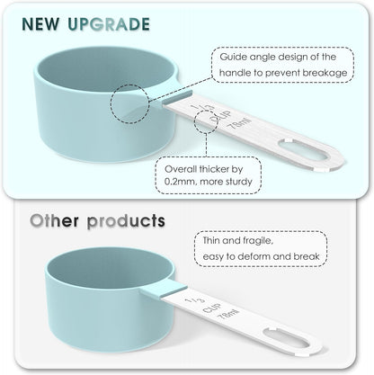 Measuring Cups & Spoons Set, Stackable Cups and Spoons