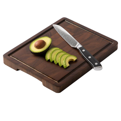 Small Wooden Cutting Board, Mini Walnut Cutting Board for Kitchen