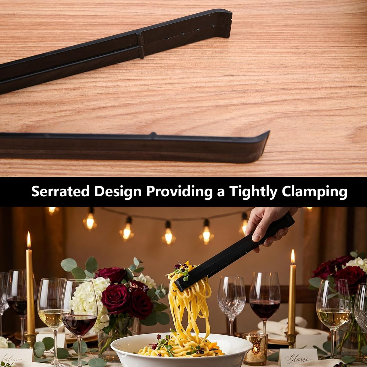 Plastic Serving Tongs Disposable Kitchen Tongs for Food Salad