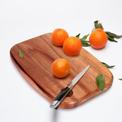 Small Acacia Wood Cutting Boards for Kitchen with Hanging