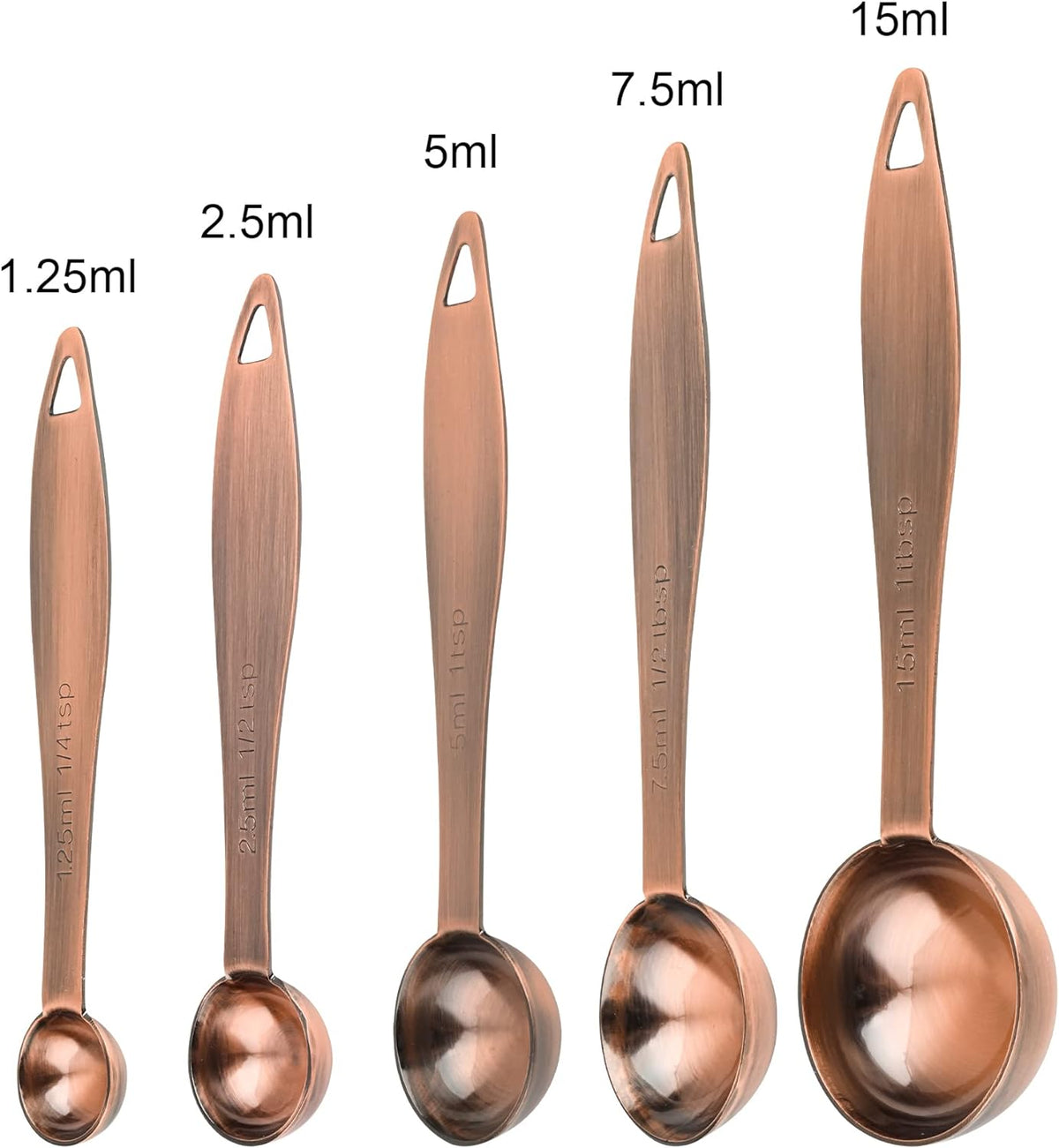 12-Piece Measuring Set, Stainless Steel Cups & Spoons