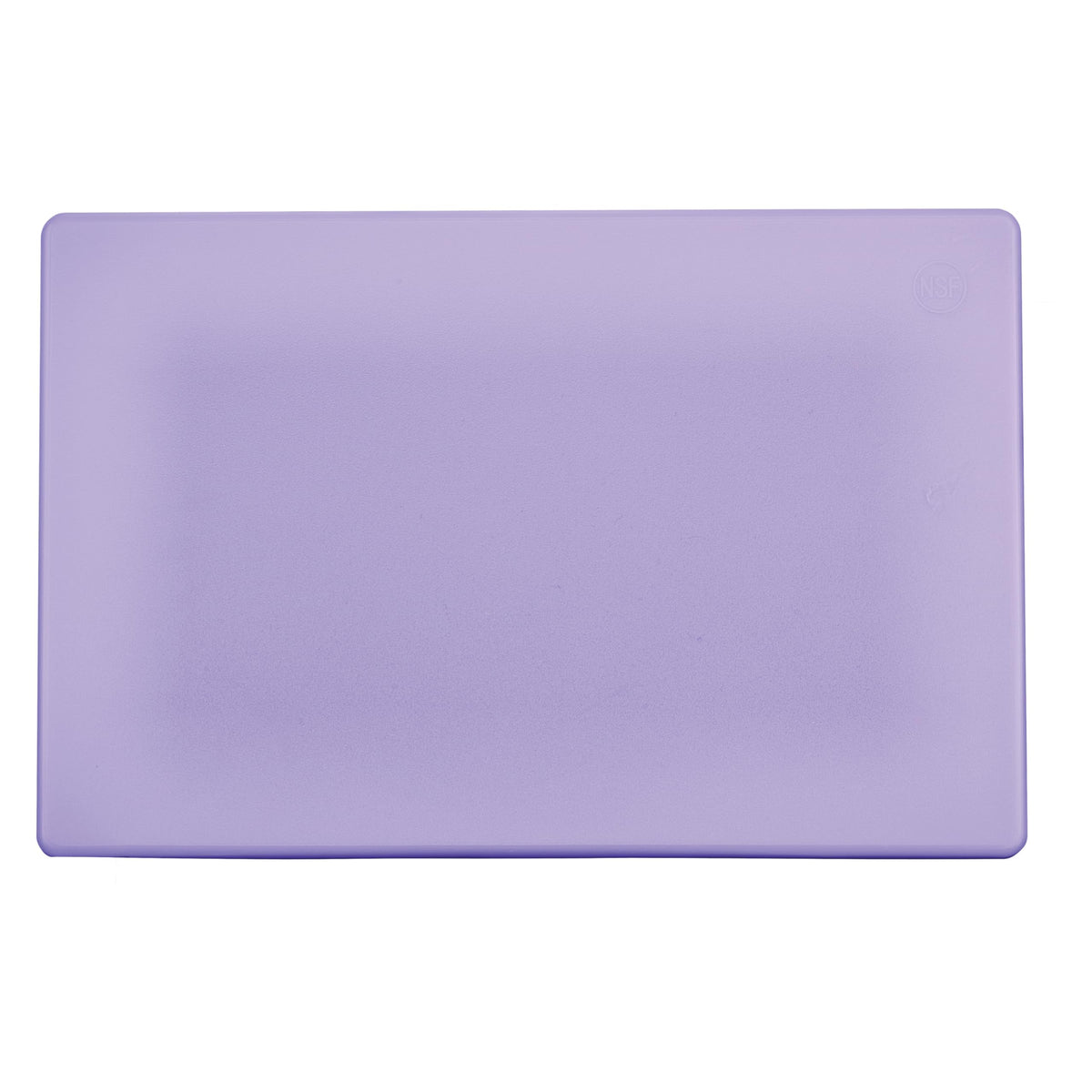 Winco 6" x 10" White Heavy-Duty Plastic Cutting Board