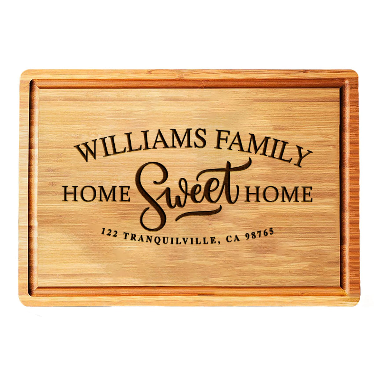 Personalized Cutting Board, Custom Bamboo Engraved Charcuterie Boards - Best Present for Wedding, Bridal Shower, Engagement, Anniversary, Housewarming, Gift Idea for Couples Bride, Parent, Family